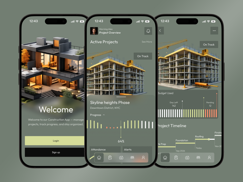 Construction App UI